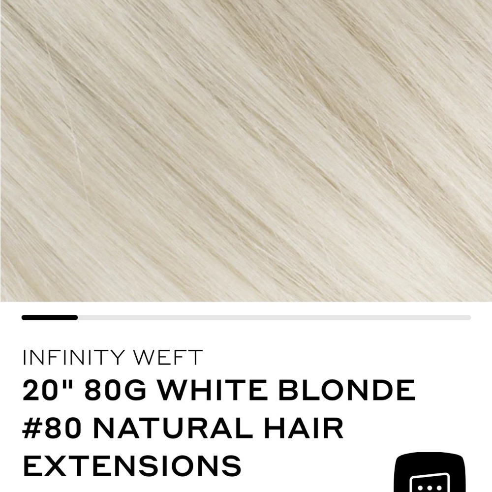 BELLAMI White Blonde #80 Hair Extensions